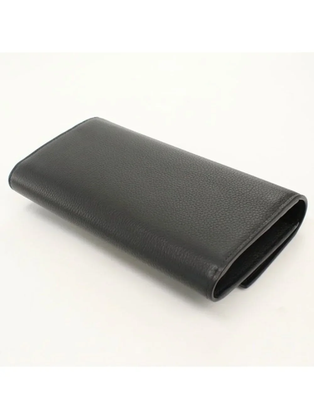 Dior Long Flap Wallet CD Icon Bifold Grained Calfskin